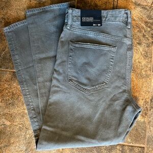 American Eagle Outfitters Men's Slim Straight Gray Jeans